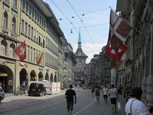 Corso principale di Berna in Svizzera